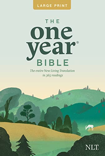 One Year Premium Slimline Bible-NLT-Large Print 10th Anniversary by Tyndale