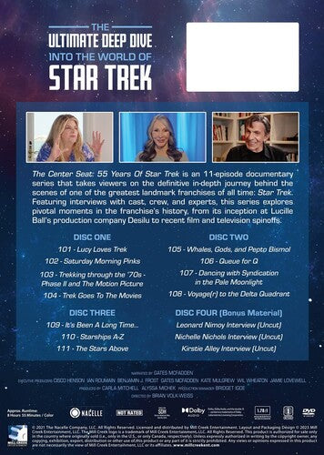 Center Seat: 55 Years Of Star Trek, Center Seat: 55 Years Of Star Trek, DVD