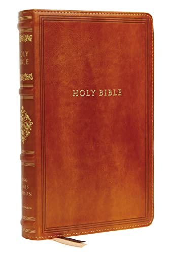 Kjv, Sovereign Collection Bible, Personal Size, Leathersoft, Brown, Red Letter Edition, Comfort Print: Holy Bible, King James Version -- Thomas Nelson, Bible