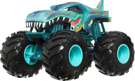 Hw Monster Oversized 1:24 Die Cast Mega Wrex, Hot Wheels, Collectibles