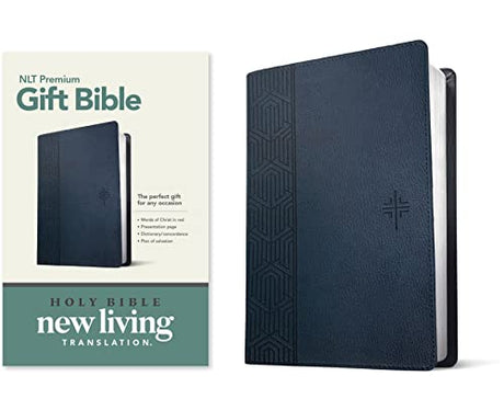 Premium Gift Bible NLT (Red Letter, Leatherlike, Blue) -- Tyndale, Bible