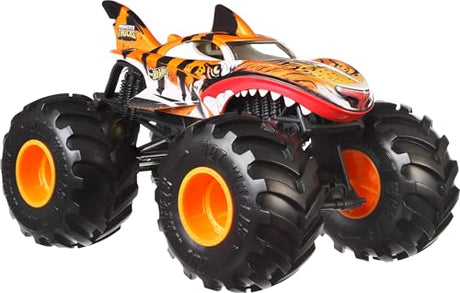 Hw Monster Oversized 1:24 Die Cast Tiger Shark, Hot Wheels, Collectibles