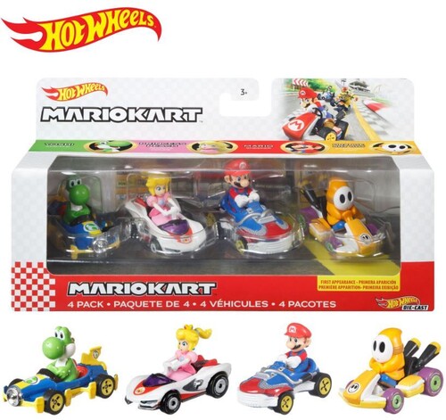 Hot Wheels Mario Kart Die Cast 4 Pack 1