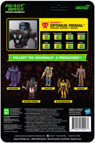 Transformers Reaction Wave 7 Beast Wars - Optimus, Transformers Reaction Wave 7 Beast Wars - Optimus, Collectibles
