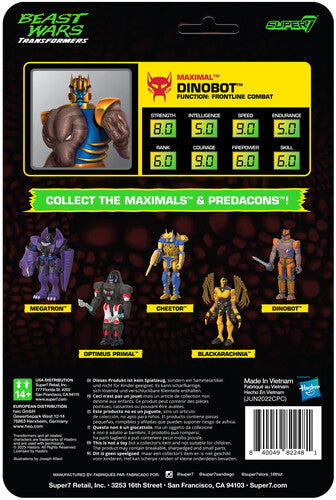 Transformers Reaction Wave 7 Beast Wars - Dino Bot, Transformers Reaction Wave 7 Beast Wars - Dino Bot, Collectibles
