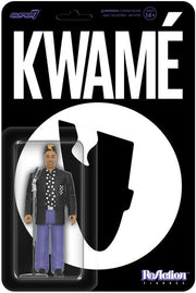 KWAME / SUPER7 - "BOY GENIUS" BLACK/WHITE POLKA DOT ReACTION FIGURE
