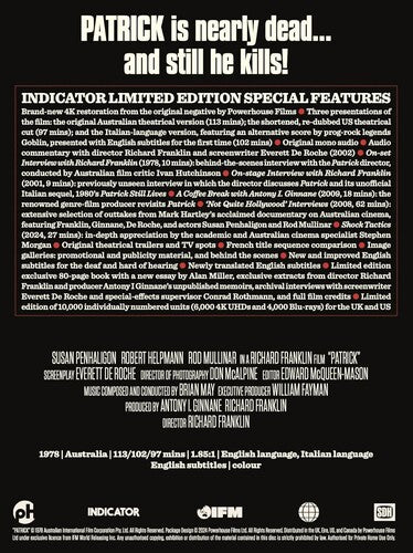 Patrick (Us Limited Edition), Patrick (Us Limited Edition), Blu-Ray