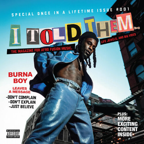 I Told Them, Burna Boy, CD