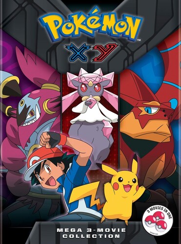 Pokemon Xy Mega 3-Movie Collection, Pokemon Xy Mega 3-Movie Collection, DVD