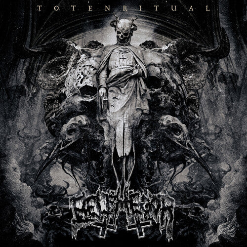 Totenritual - Crystal Clear Gold & Black Splatter