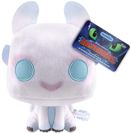 Pop Plush How To Train Your Dragon Light Fury 7In, Funko Pop Plush, Collectibles