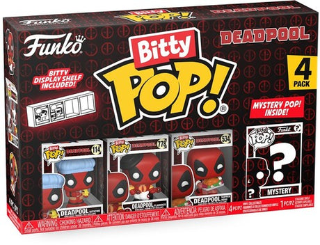 Funko Bitty Pop Deadpool Bathtime 4 Pack, Bitty Pop Deadpool, Collectibles