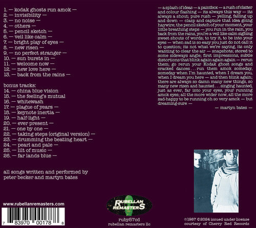 Kodak Ghosts Run Amok (2024 Remastered), Eyeless In Gaza, CD