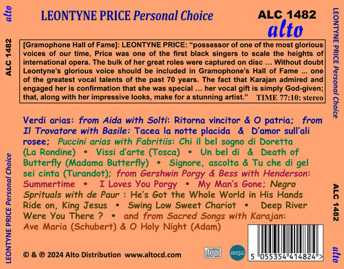 Leontyne Price: Personal Choice, Leontyne Price, CD