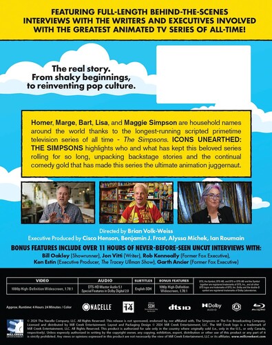 Icons Unearthed: The Simpsons, Icons Unearthed: The Simpsons, Blu-Ray