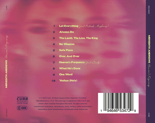 Heaven's Frequency, Meredith Andrews, CD