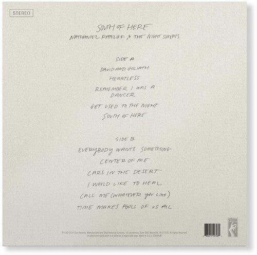 South Of Here, Nathaniel & The Night Sweats Rateliff, LP