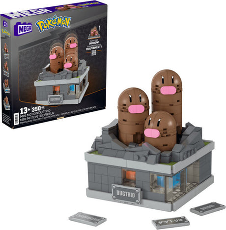 Pokemon Mini Motion Dugtrio Building Toy Set, Mega Bloks Pokemon, Collectibles