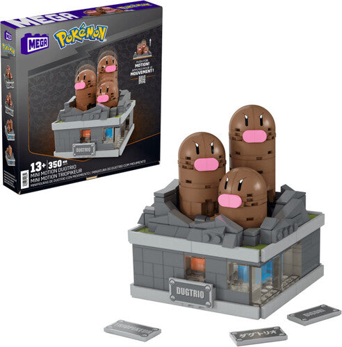 Pokemon Mini Motion Dugtrio Building Toy Set, Mega Bloks Pokemon, Collectibles