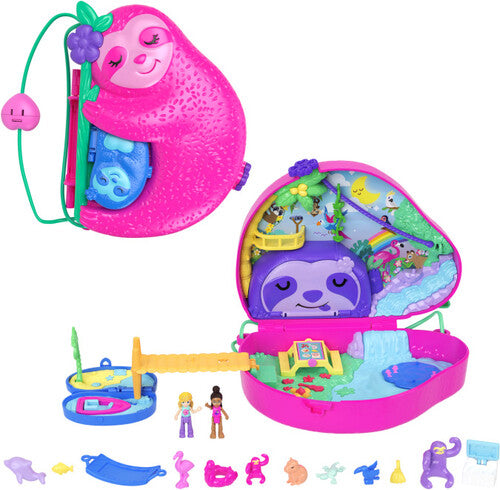 Polly Pocket Sloth Family 2 In 1 Purse Compact, Polly Pocket, Collectibles