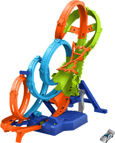 Hot Wheels Action 4 Loop Crash Out Track Set, Hot Wheels, Collectibles