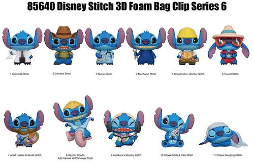 Stitch 3D Foam Bag Clip - Series 6