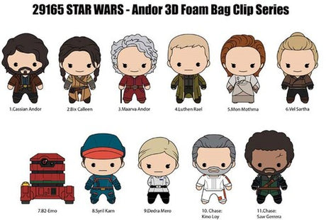 Star Wars Andor 3D Foam Bag Clip, Star Wars Andor 3D Foam Bag Clip, Collectibles
