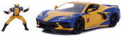1:24 Hwr - '20 Corvette C8 W/Wolverine (4Pc)
