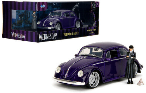1:24 Hwr - Wednesday Vw Beetle W/Addams