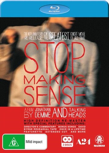 Stop Making Sense: 40TH Anniversary Special -- Blu-ray