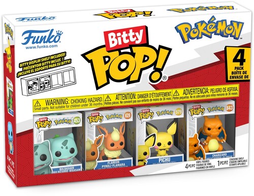 Bitty Pop Pokemon Bulbasaur 4Pack