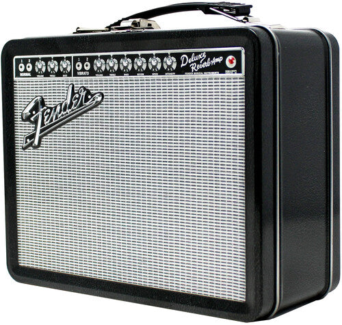 Pluginz Fender Amp Tin Lunch/Stash Box Blk Slv Gri