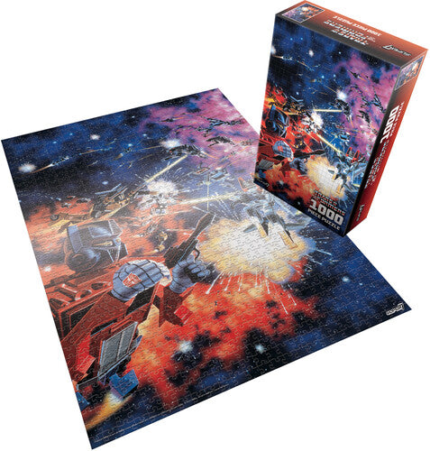 Transformers Space Fight Art Chome Paper Puzzle