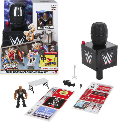 Wwe Knuckle Crunchers The Rocks Microphone Playset, Wwe, Collectibles