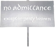 Lord Of The Rings Trilogy No Admittance Metalbird