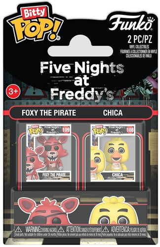Bitty Pop Fnaf 2 Pack Foxy & Chica, Bitty Pop Five Nights At Freddys, Collectibles