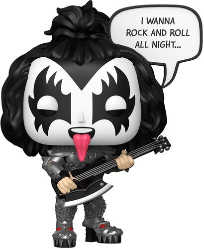 Pop Sayings Kiss The Demon Rock & Roll All Night