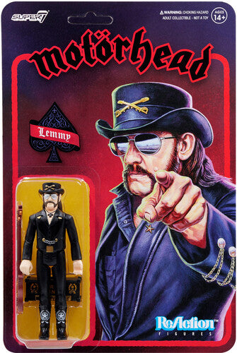 MOTORHEAD / SUPER7 - LEMMY KILMISTER 'MODERN COWBOY' ReACTION FIGURE (ED REPKA ARTWORK!)