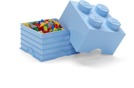 Lego Storage Brick With 4 Knobs Light Blue, Room Copenhagen, Collectibles