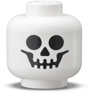 Lego Storage Head Mini White Skeleton
