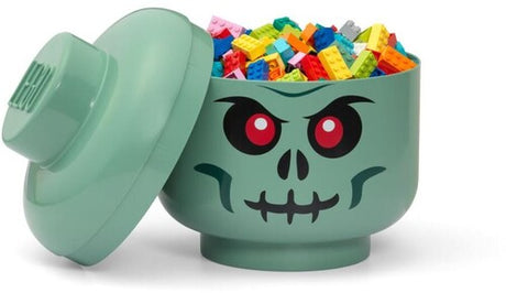 Lego Storage Head Large Green Skeleton, Room Copenhagen, Collectibles