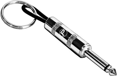Pluginz Guitar Plug Keychain Input Jack Chrome