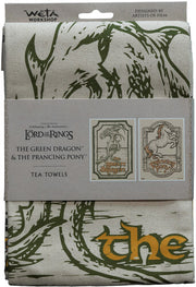Lotr Green Dragon & Prancing Pony Tea Towel (2Pk)