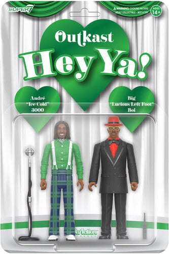 OUTKAST / SUPER7 - "HEY YA!" 2 PACK ReACTION FIGURES WAVE 4 (BIG BOI &amp; ANDRE 3000)