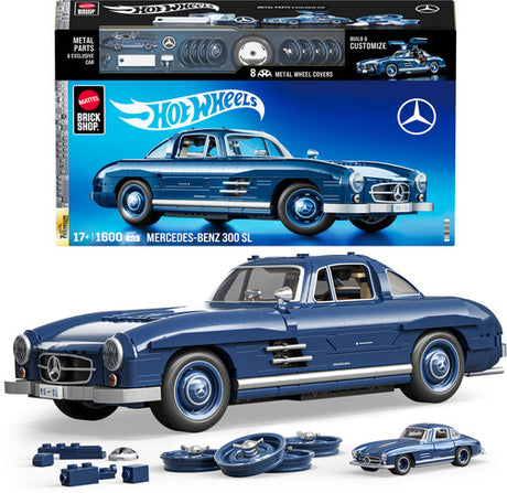 Brick Shop Hot Wheels Premium Mercedes Benz 300Sl, Mattel Brick Shop Hot Wheels, Collectibles