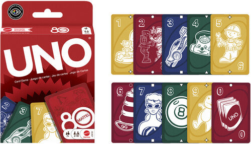 Uno Ruby Red Mattel 80Th Anniversary