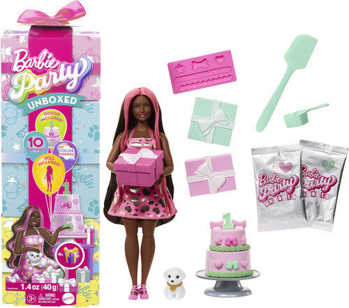 Barbie Party Unboxed Doll Pet Birthday Red Doll, Barbie Party Unboxed, Collectibles