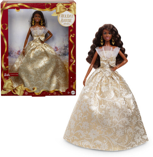 Barbie Holiday Doll 2025 African American, Barbie Collector, Collectibles