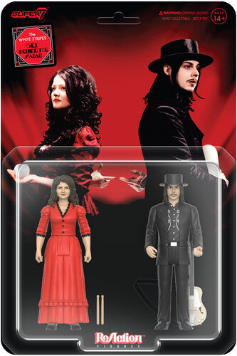 WHITE STRIPES / SUPER7 -"GET BEHIND ME SATAN" ReACTION FIGURES 2-PACK (JACK/MEG)