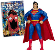 Dc 7In Figure & Comic W10 - Superman (Zero Hour)